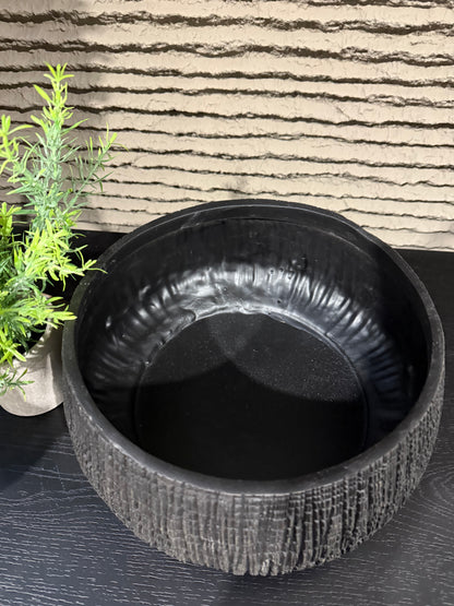Textured Bowl White / Black
