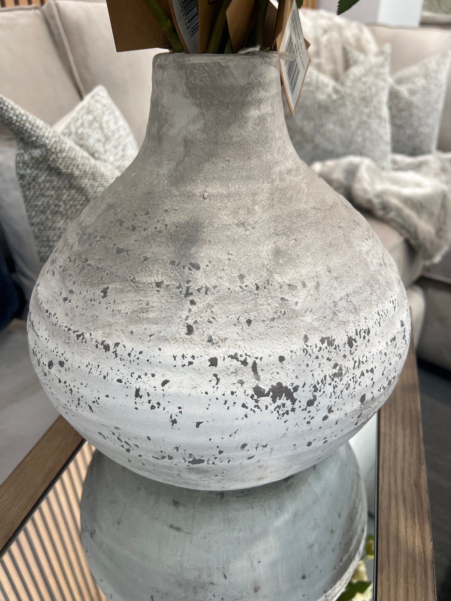 Amphora Stone Ceramic Vase