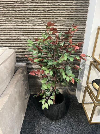 Red and Green Artificial Capensia Tree - 4ft