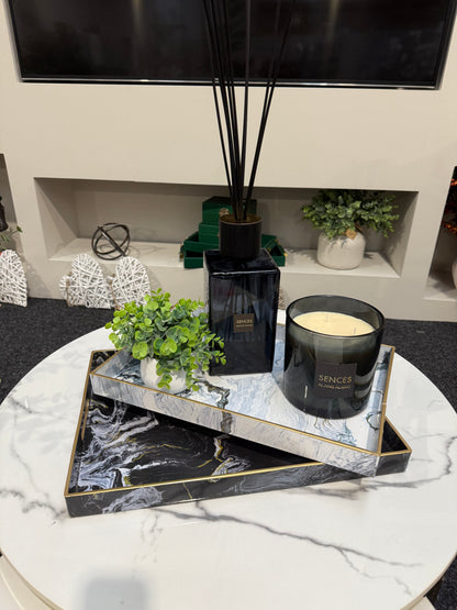 Marble Tray Set
