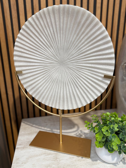 Mixed Quartz Disc on Stand