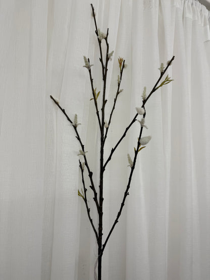 White Pussy Willow Spray