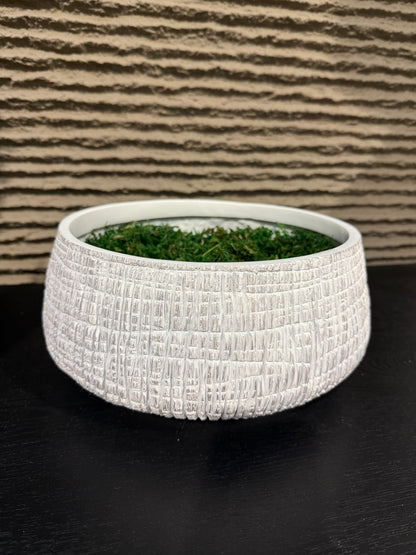 Textured Bowl White / Black