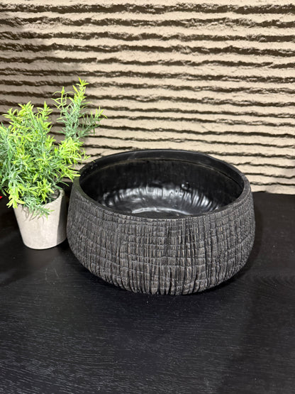 Textured Bowl White / Black