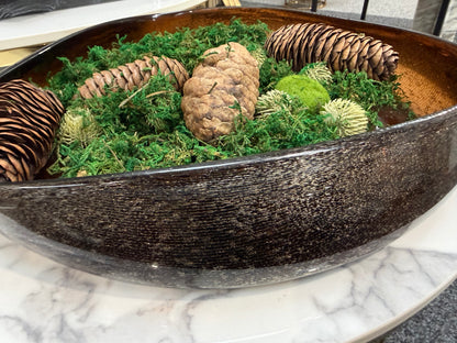 Brown & Gold Mis- Shape Bowl