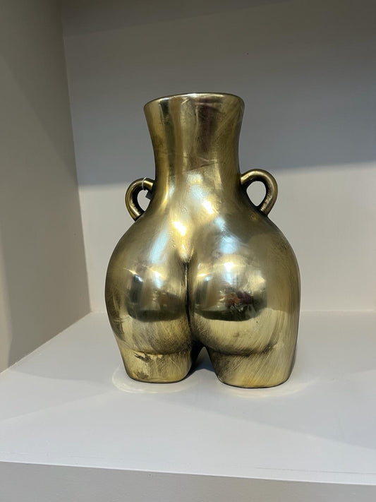 Large Gold Booty Bum Vase