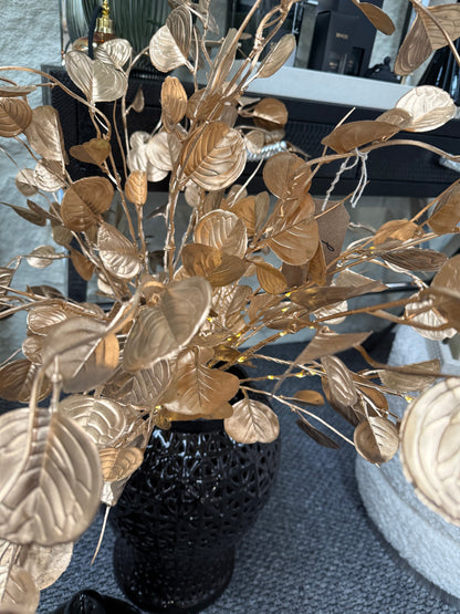Lit Gold Leaves Branch - 2 PKTS (includes 2 branches in each box)