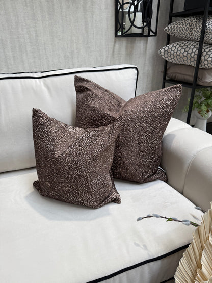 Bingham Dark Choc Cushion