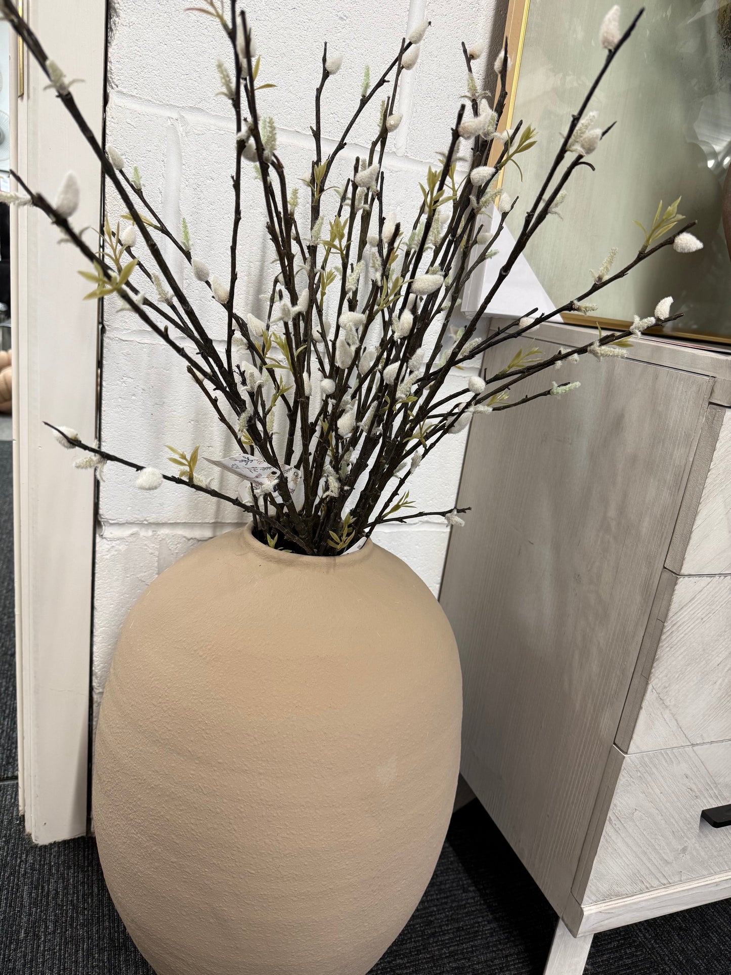 White Pussy Willow Spray