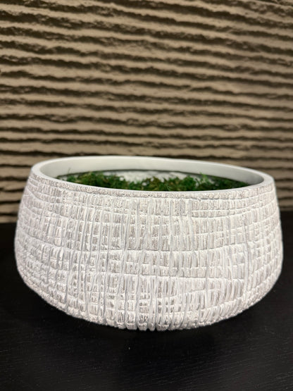 Textured Bowl White / Black