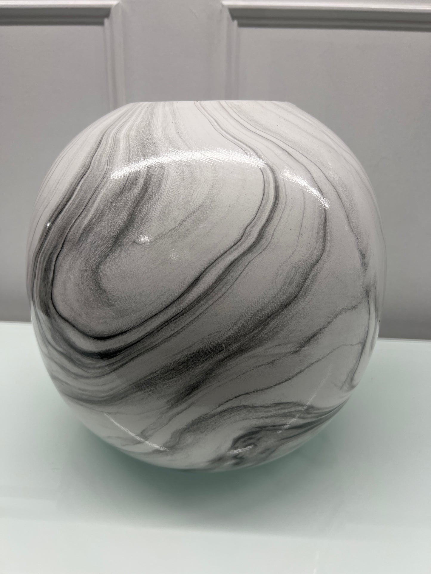 Large Marble Pudding Vase
