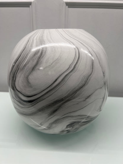 Large Marble Pudding Vase
