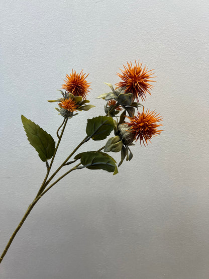 57cm Thistle Spray Orange