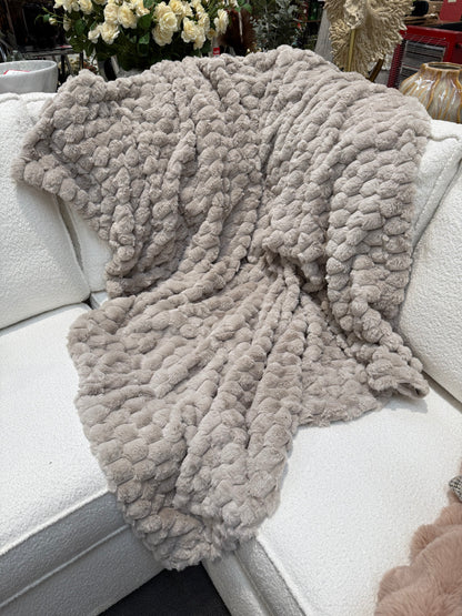 Paul Moneypenny Koochickoo Taupe Throw