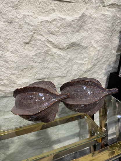 Brown Glazed Coco Pod