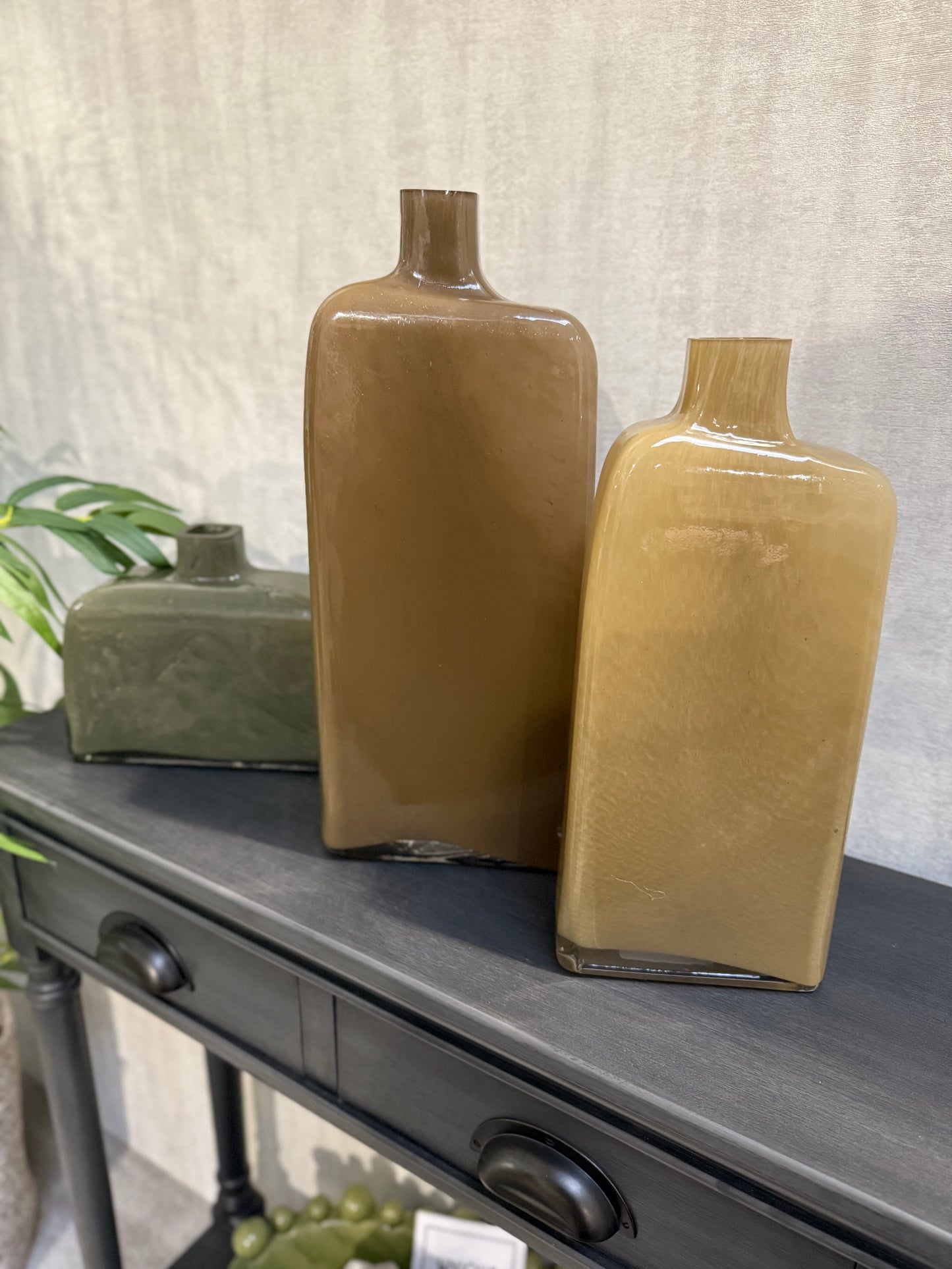 Glass Abstract Flask