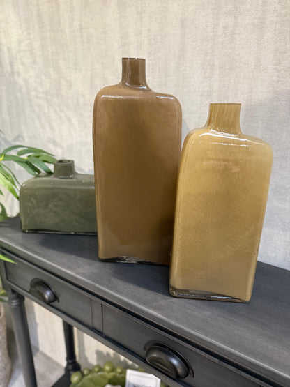 Glass Abstract Flask