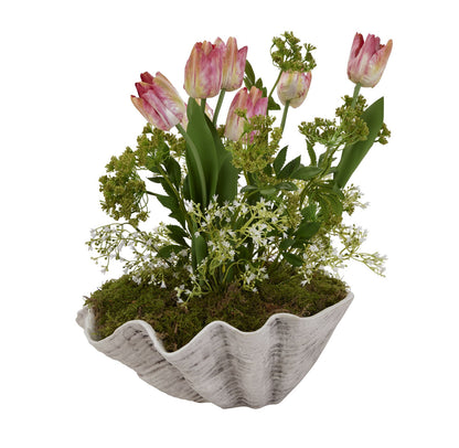 Rio Wave Ceramic Shell Bowl
