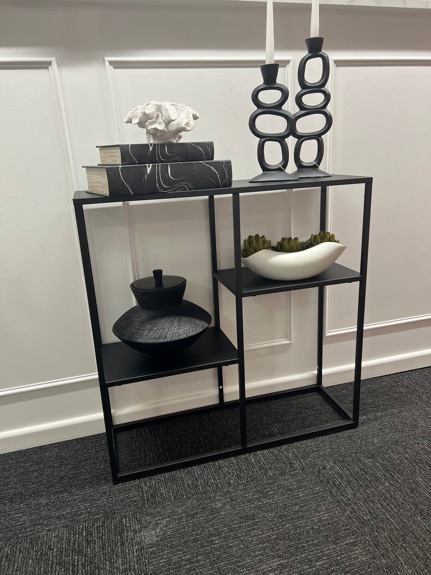 Acero Black Metal Multi Shelf