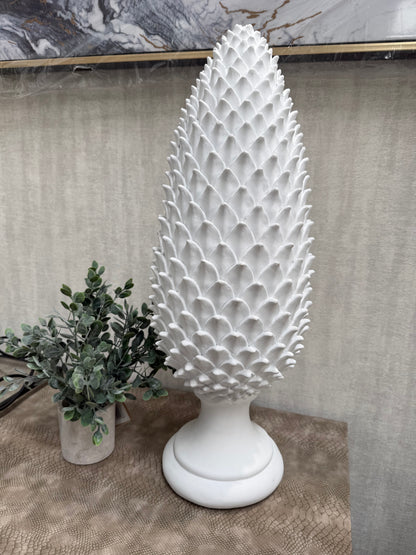 White Artichoke Ornament