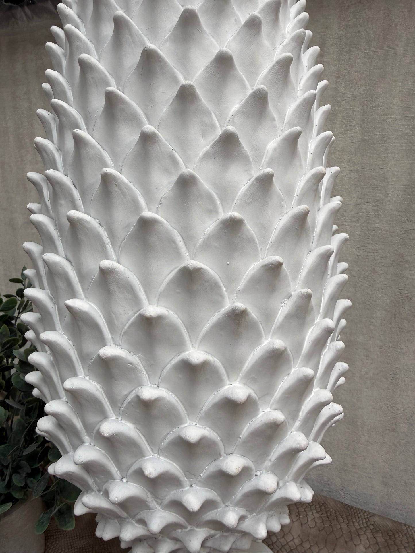 White Artichoke Ornament