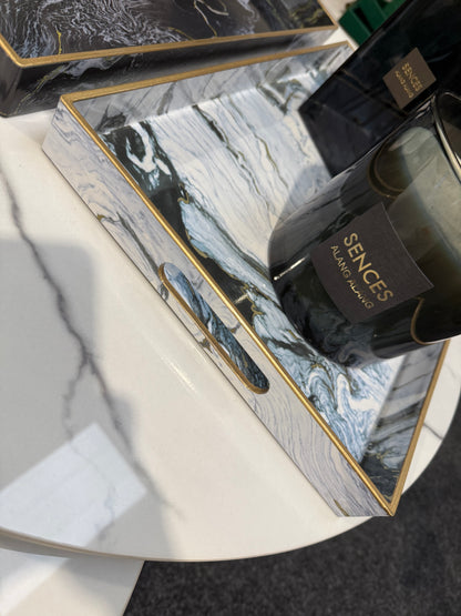 Marble Tray Set