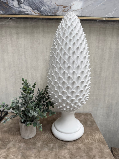 White Artichoke Ornament