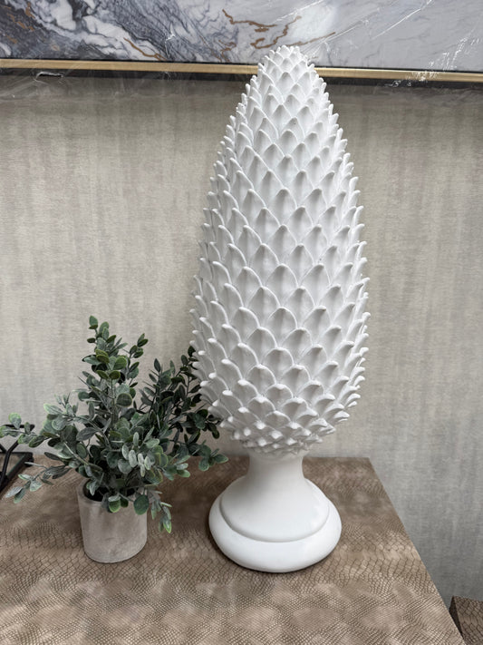 White Artichoke Ornament