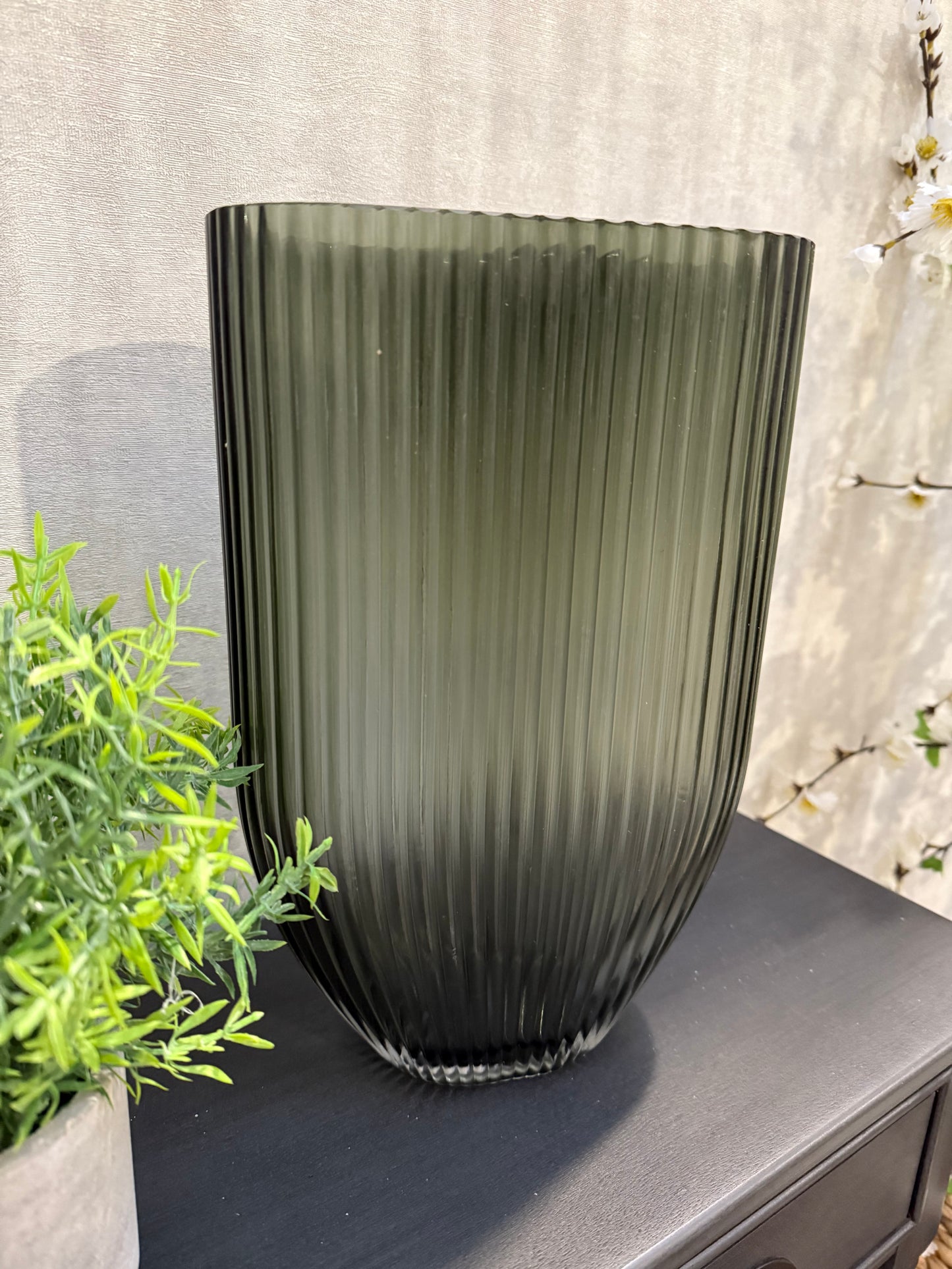 Smoked Glass Vase
