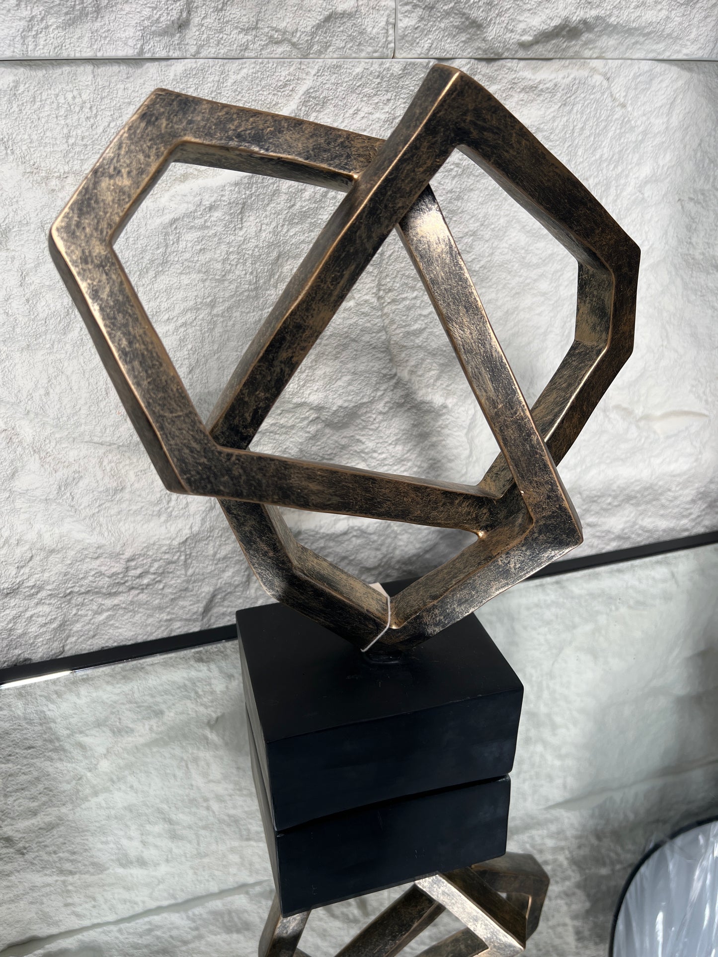 Antique Cubist Sculpture In Bronze