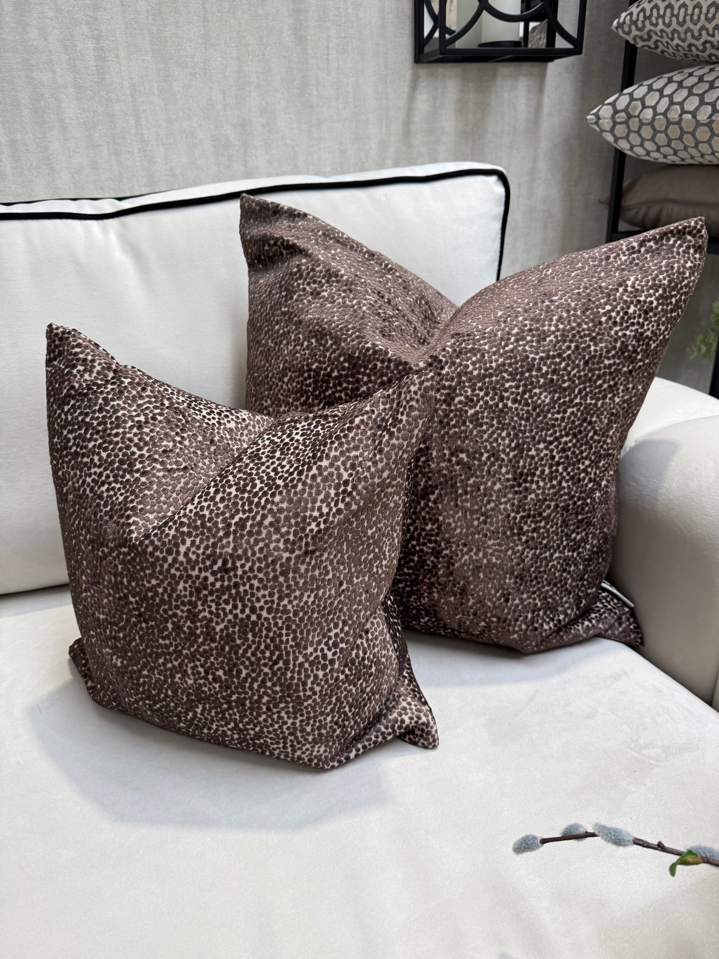 Bingham Dark Choc Cushion