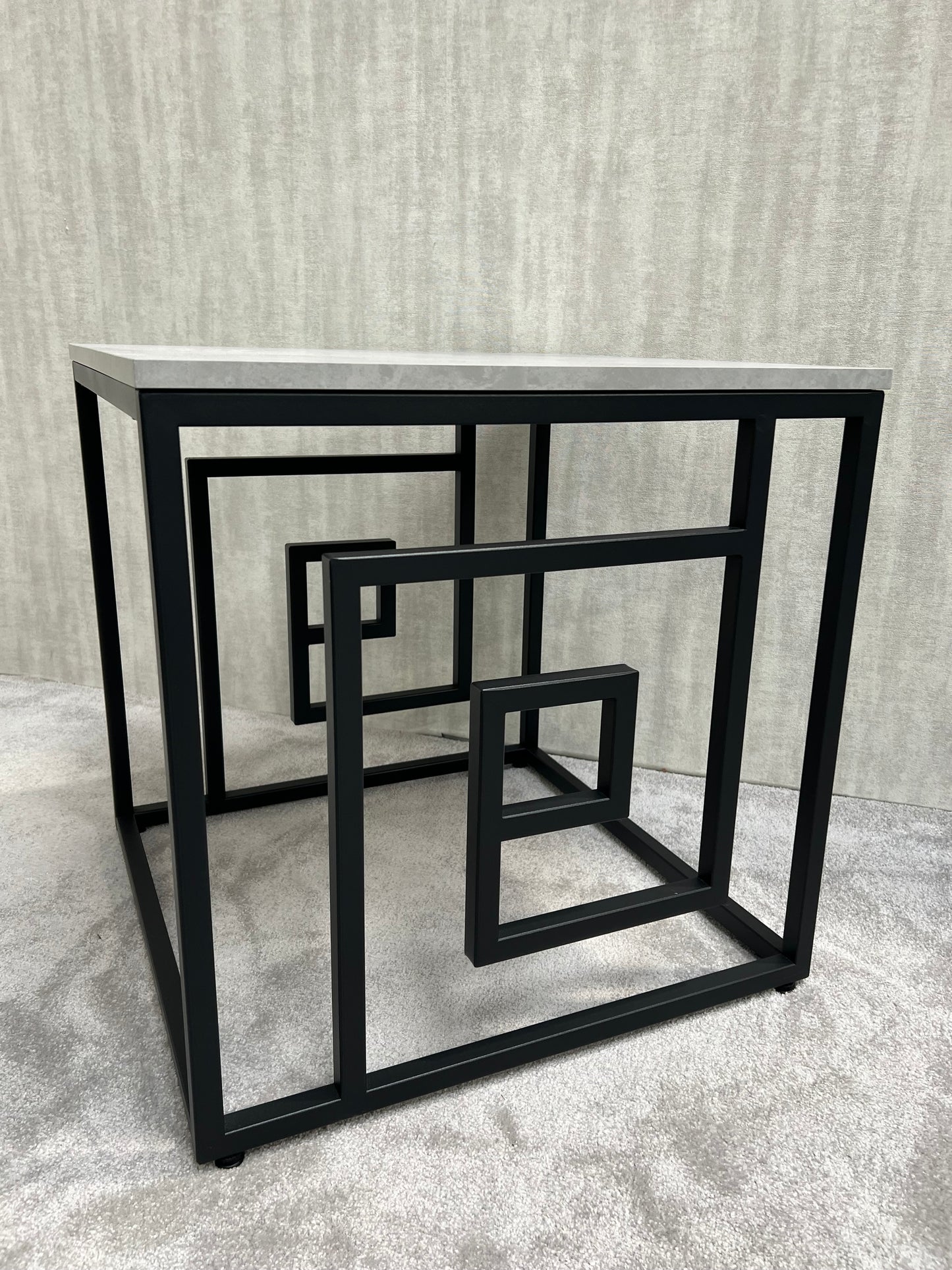 Devon Black And Grey Side Table