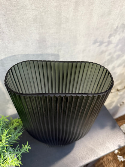 Smoked Glass Vase