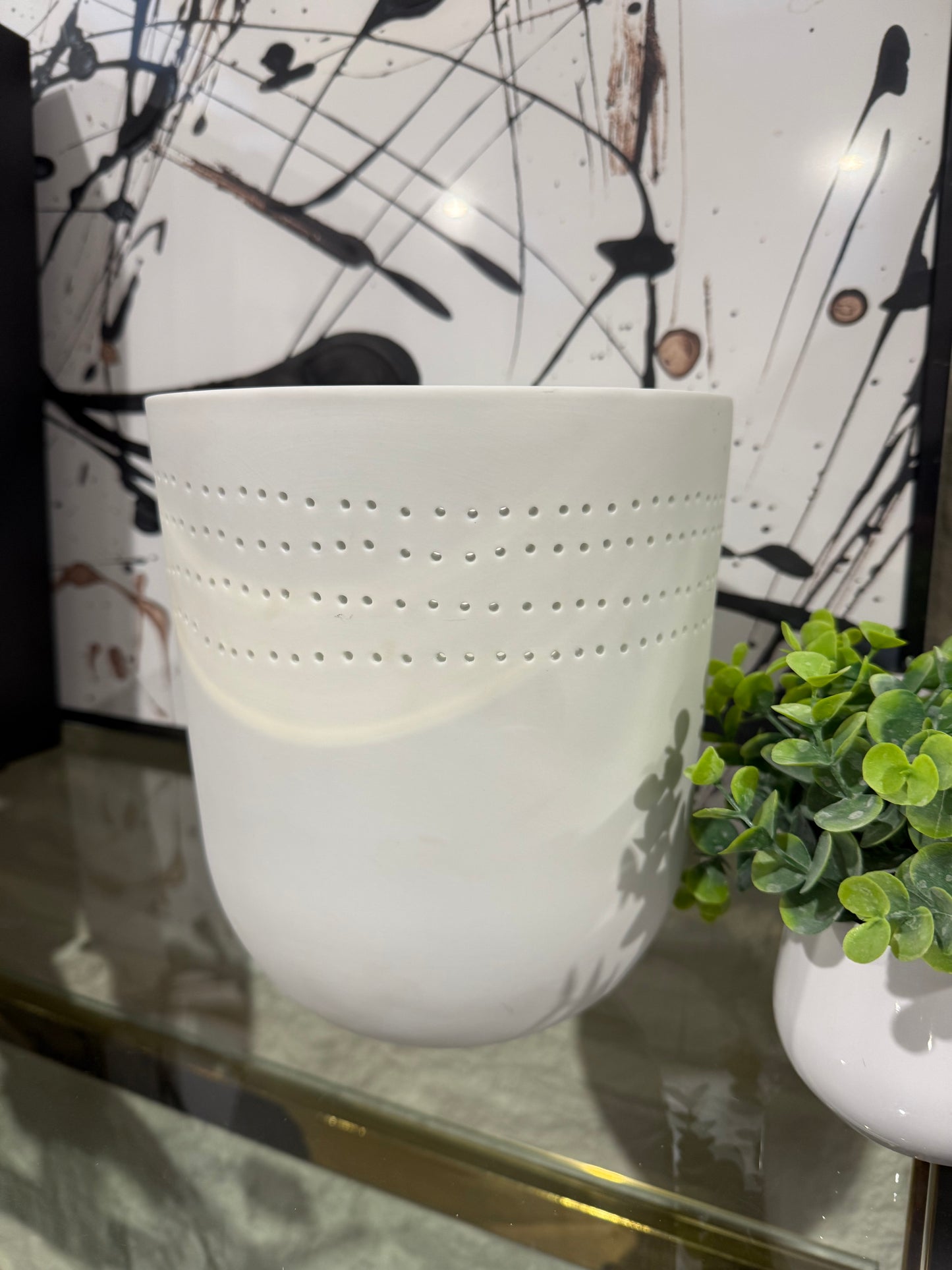 White Basilicum Candle