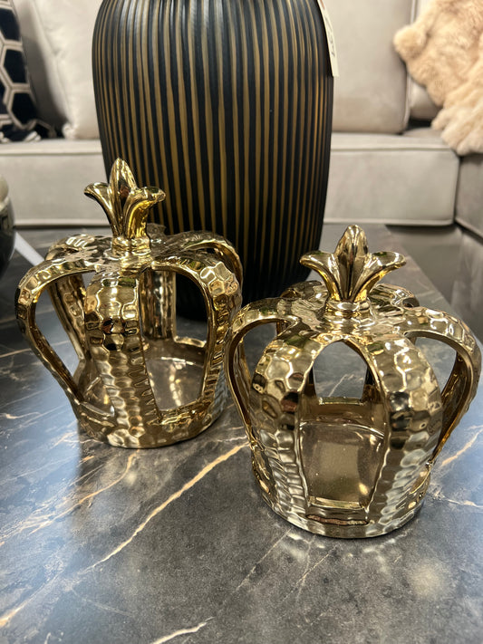 Gold Crown Tea-Light Holders