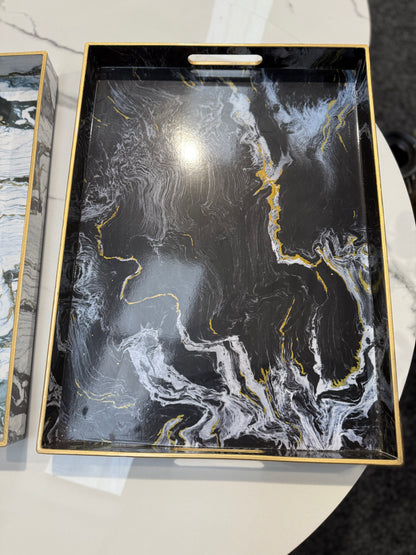 Marble Tray Set