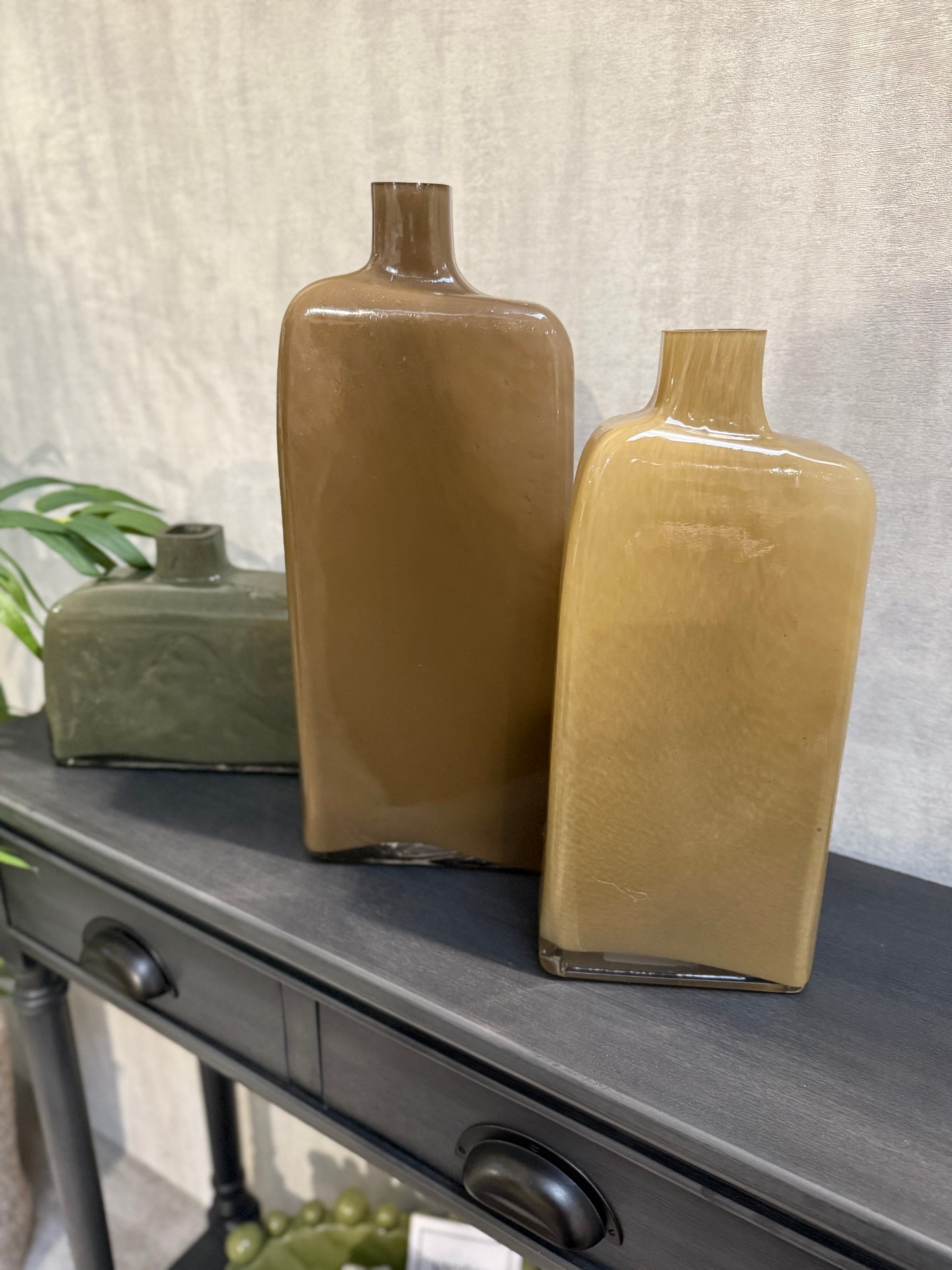 Glass Abstract Flask