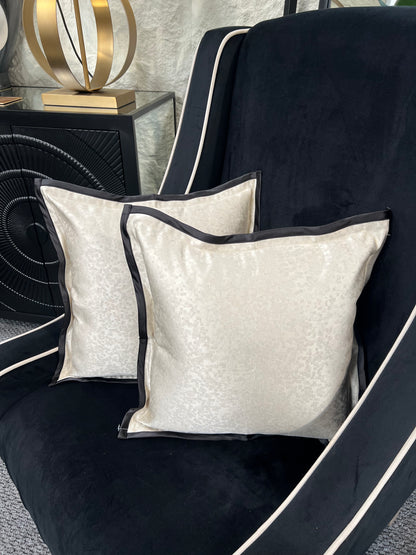 Lux Champagne Piped Cushion