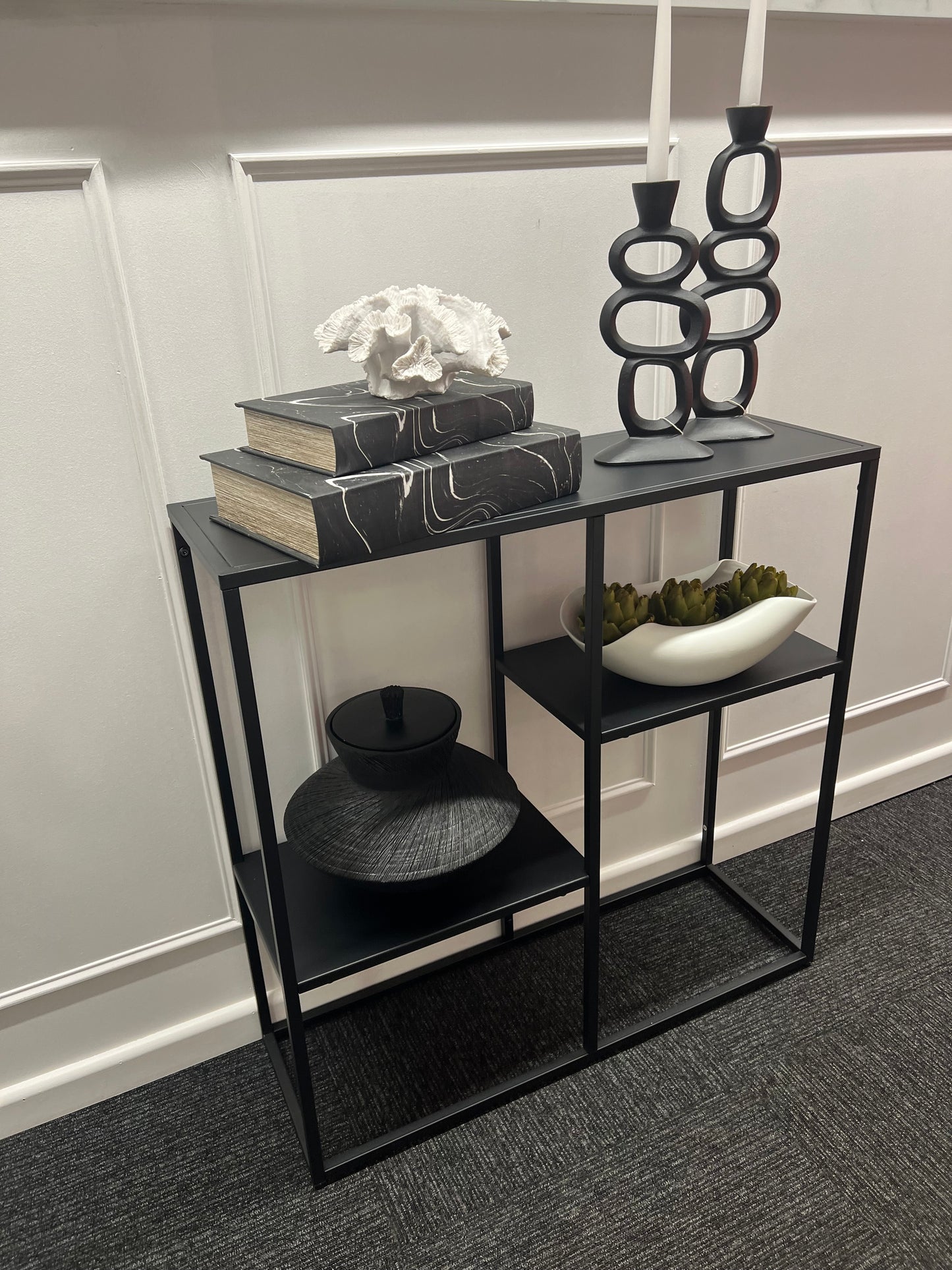 Acero Black Metal Multi Shelf