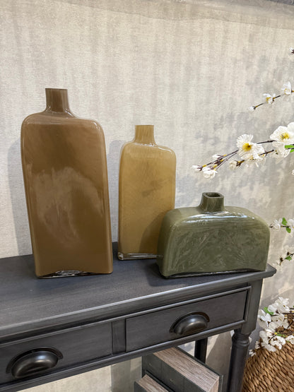 Glass Abstract Flask