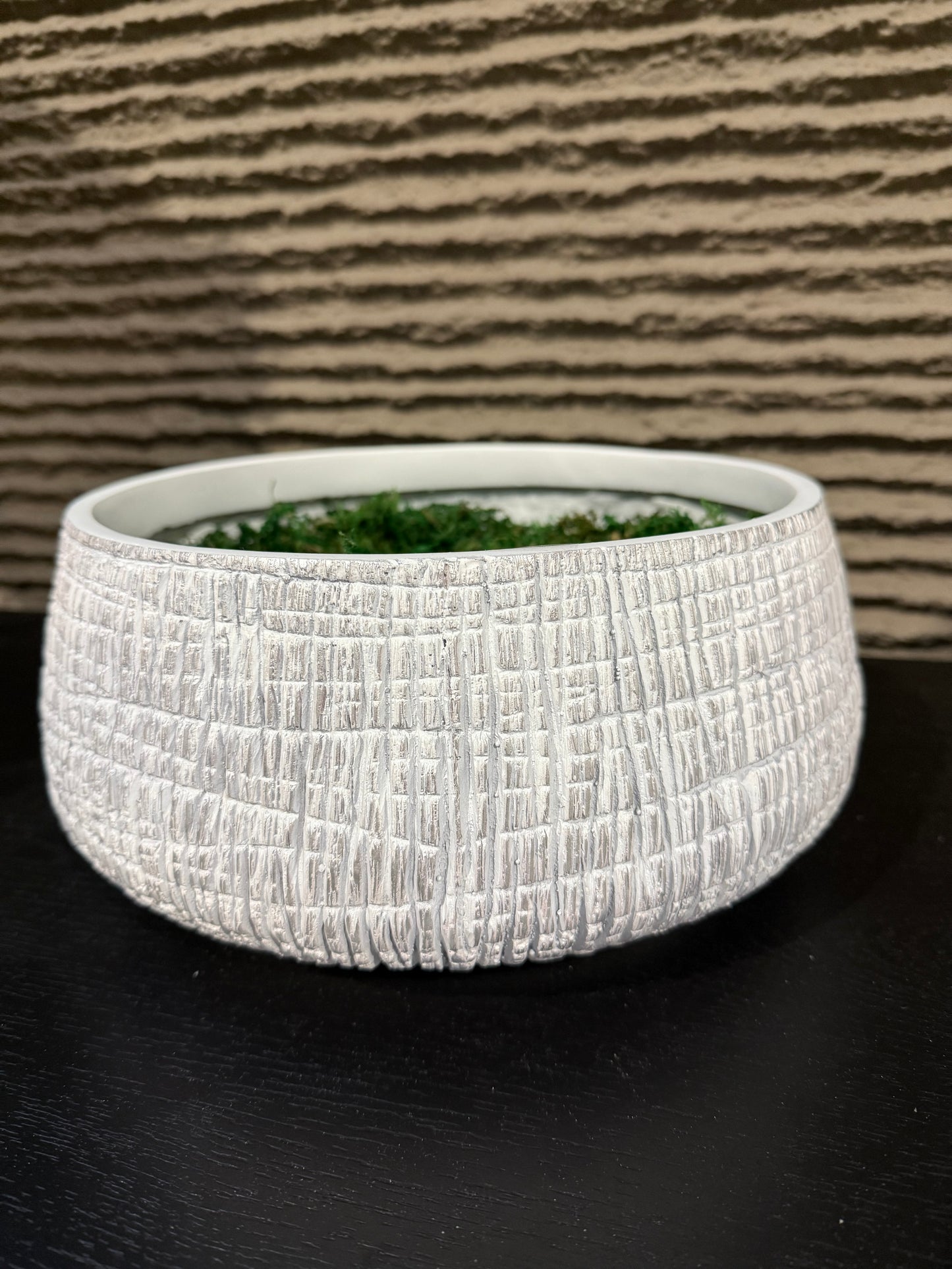 Textured Bowl White / Black