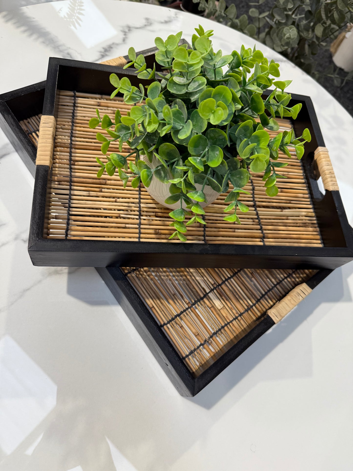 Bamboo Tray Set