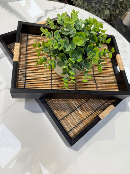Bamboo Tray Set