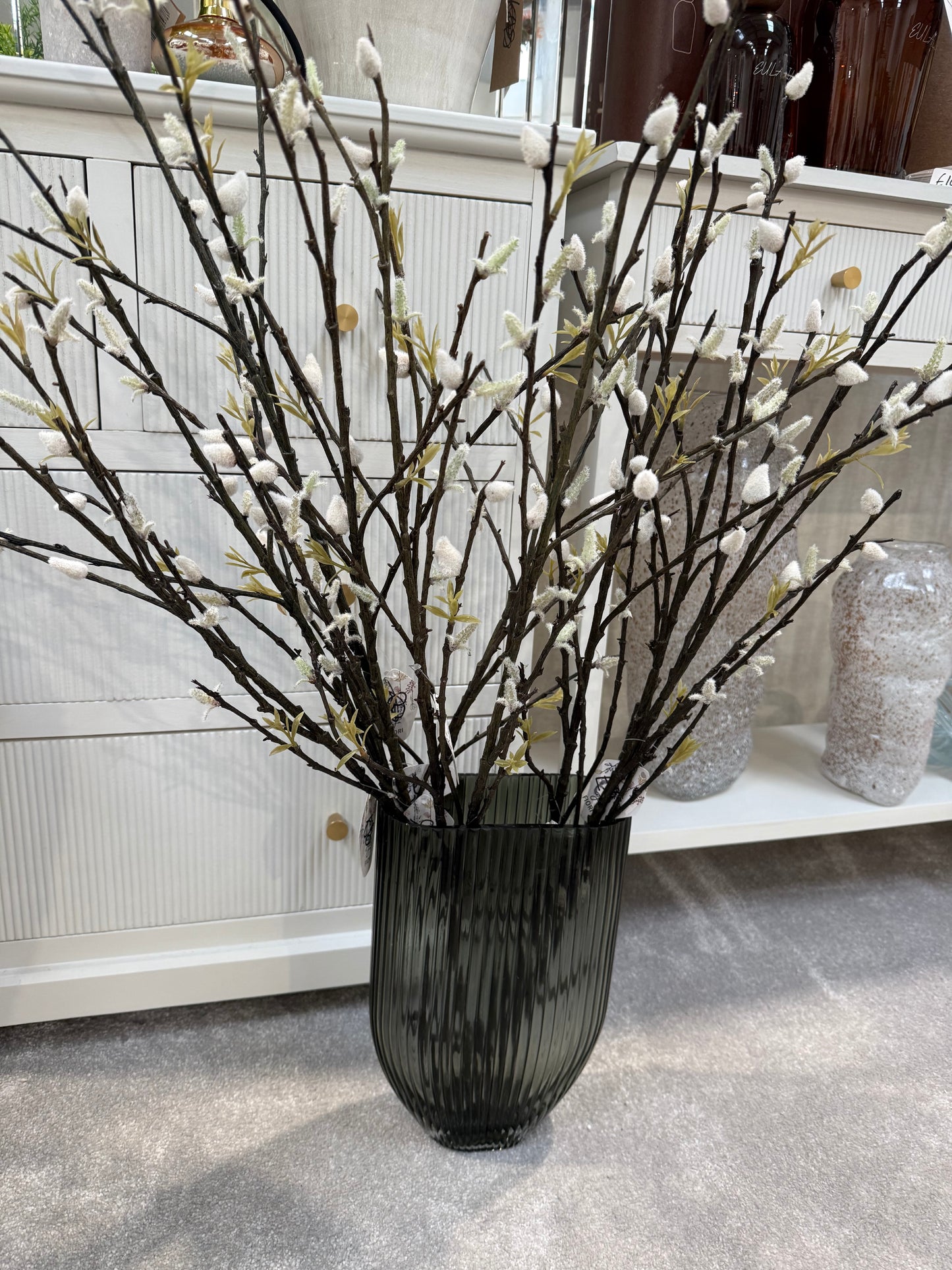 White Pussy Willow Spray