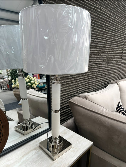 White Marble Table Lamp