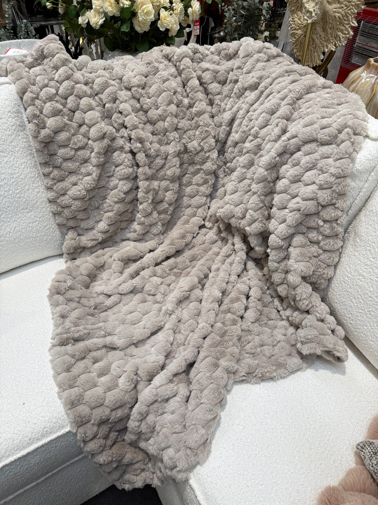 Paul Moneypenny Koochickoo Taupe Throw