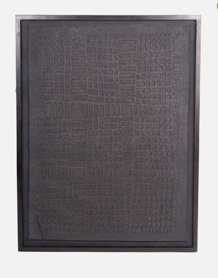 Trenton Large Black Wall Art Papier Mache 2
