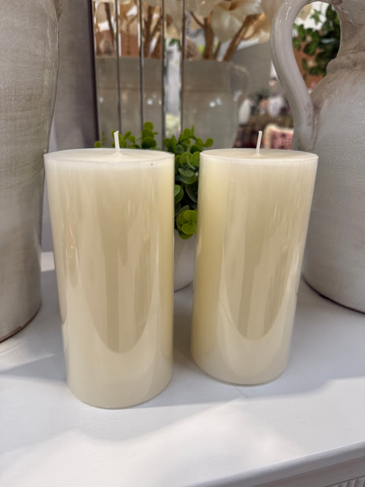 Ivory Pillar Candle