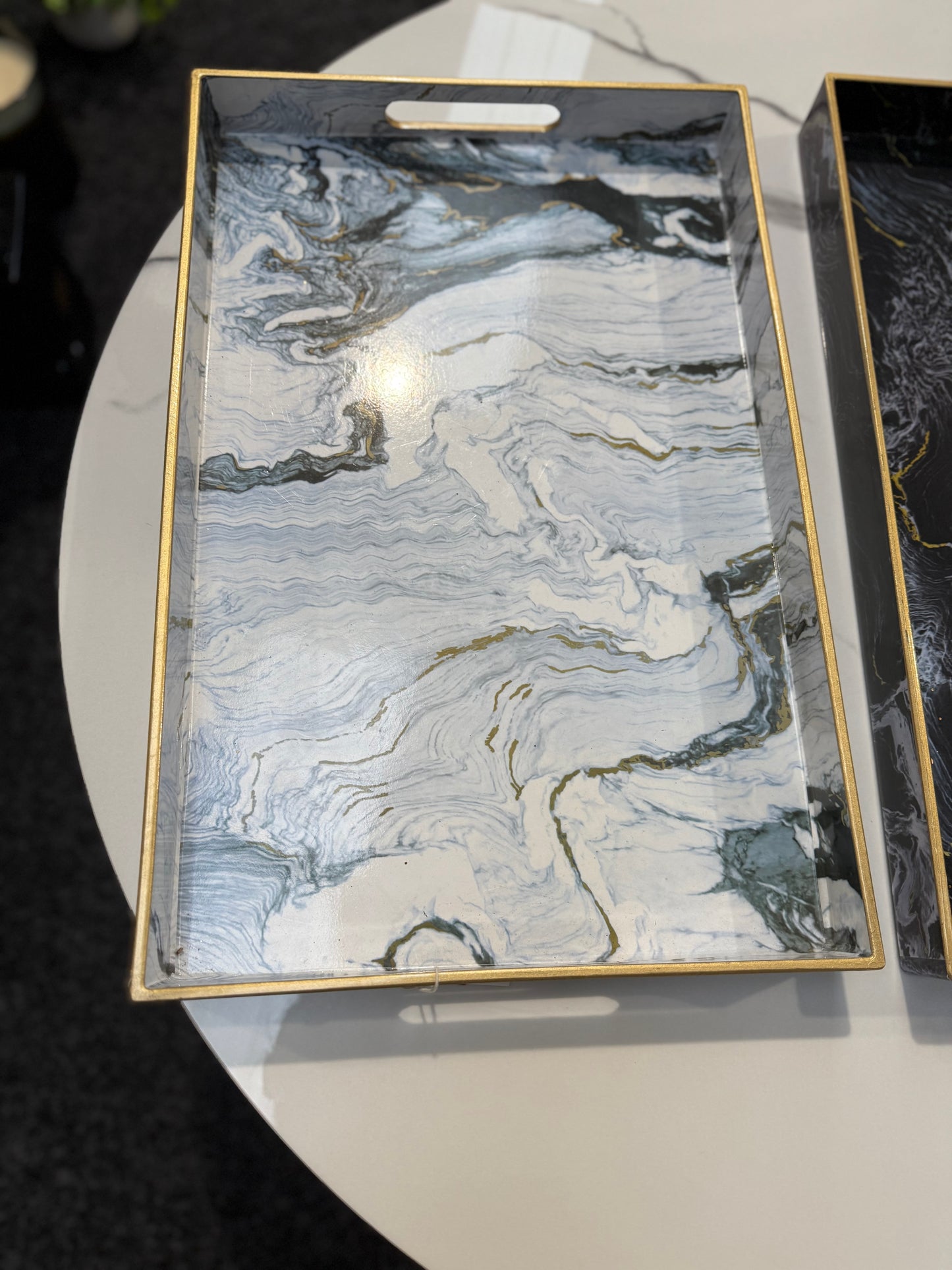 Marble Tray Set