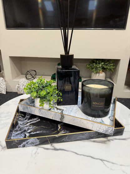 Marble Tray Set